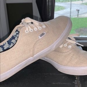 Women’s vans-tan/cream color